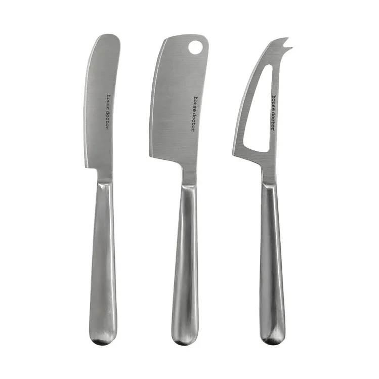 Cuchillos para queso Cheese 3 piezas, Plata House Doctor