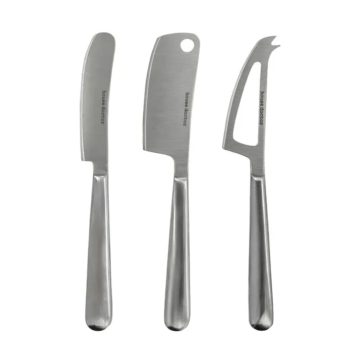 Cuchillos para queso Cheese 3 piezas - Plata - House Doctor