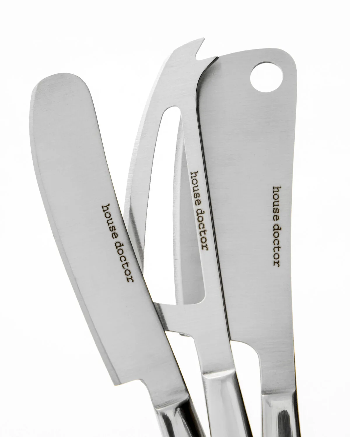 Cuchillos para queso Cheese 3 piezas, Plata House Doctor
