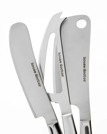 Cuchillos para queso Cheese 3 piezas - Plata - House Doctor
