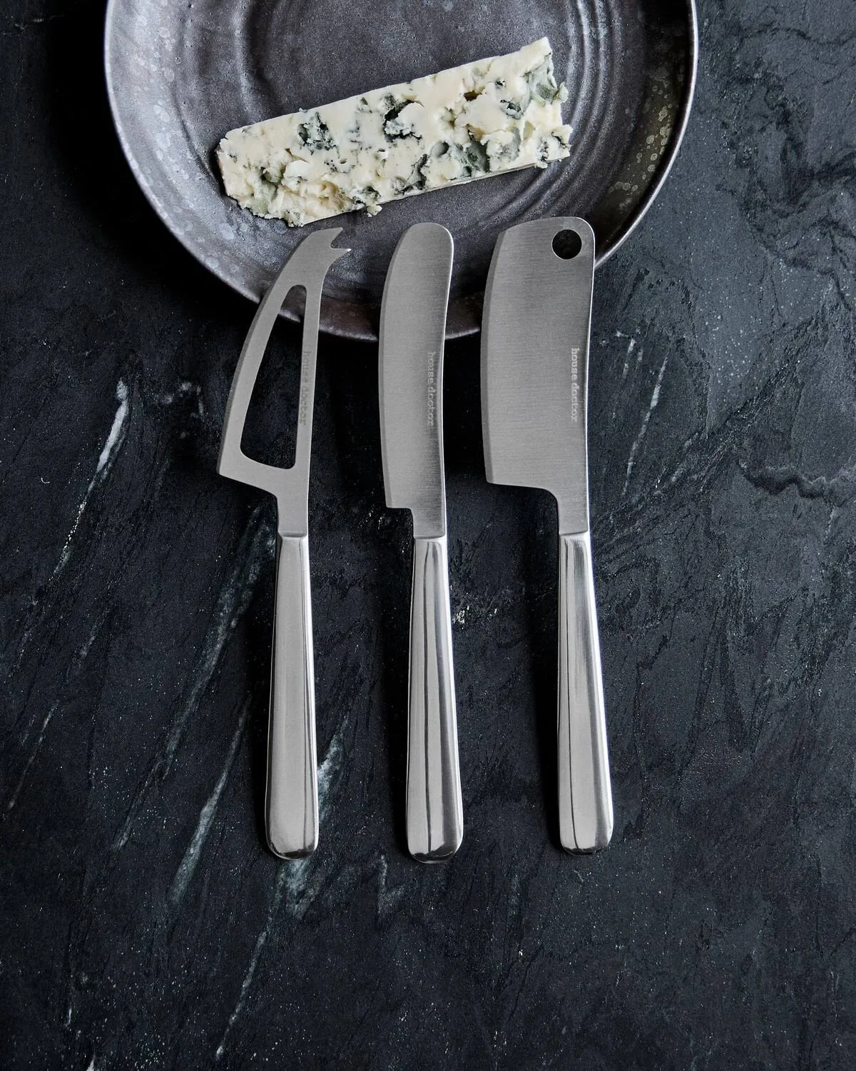 Cuchillos para queso Cheese 3 piezas, Plata House Doctor