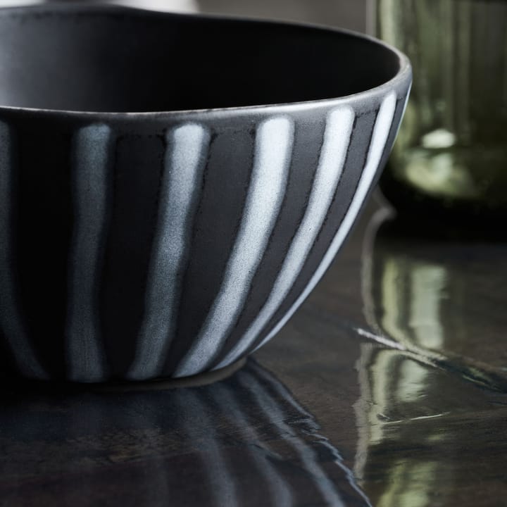 Cuenco Line Ø12 cm, Negro-marrón House Doctor