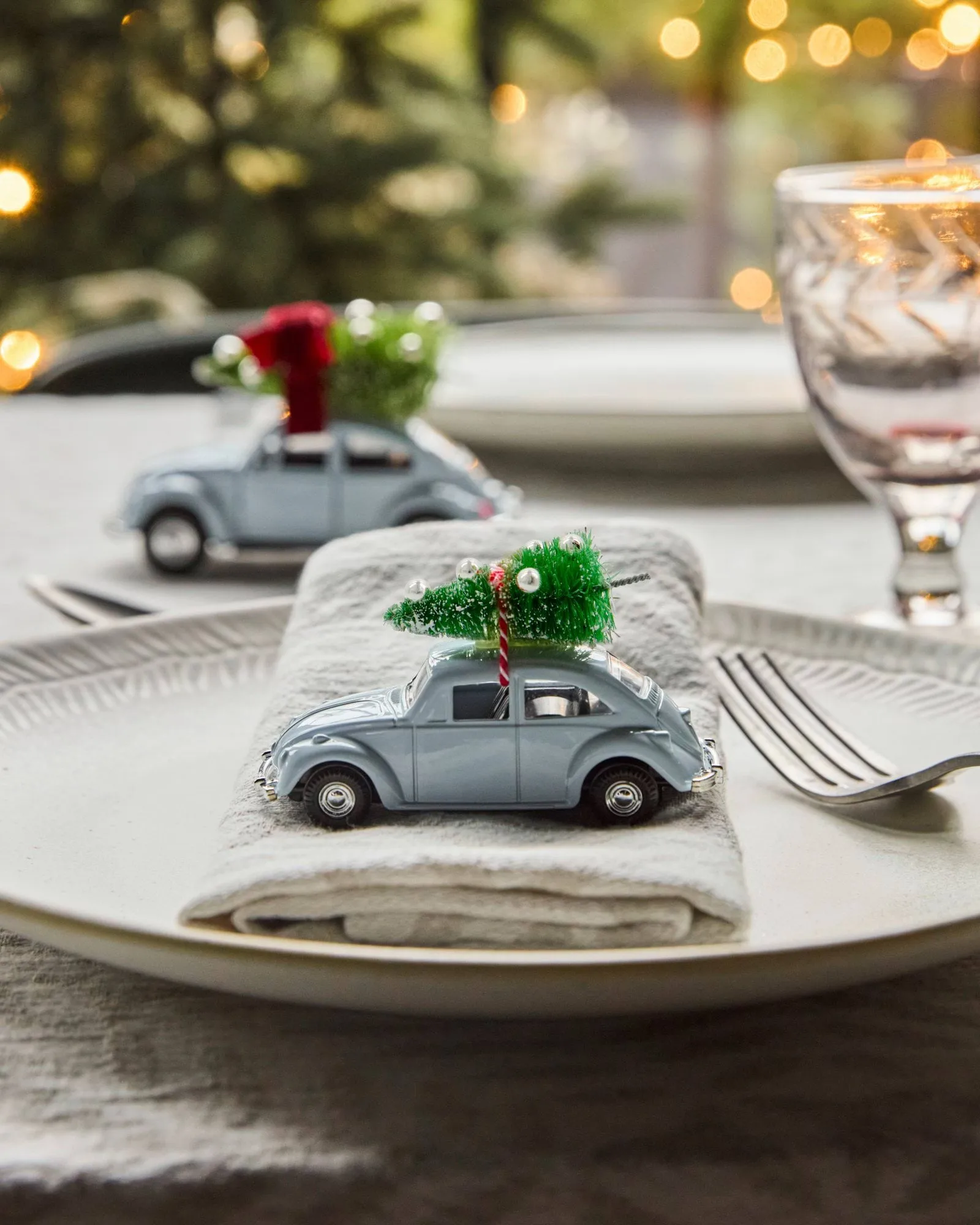 Decoración de Navidad MINI Xmas car, Azul claro House Doctor