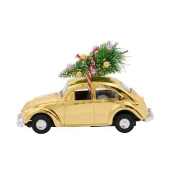 Decoración de Navidad MINI Xmas car - Oro - House Doctor