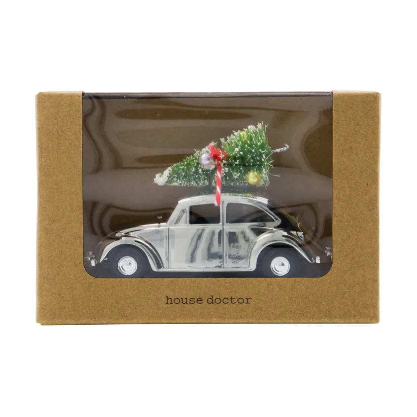 Decoración de Navidad MINI Xmas car, Plata House Doctor