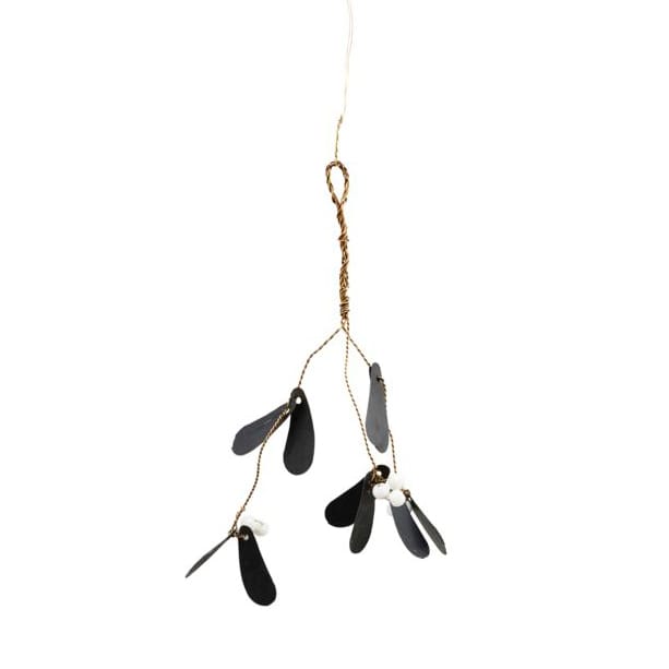 Decoración de Navidad Mistletoe pequeña - negro - House Doctor