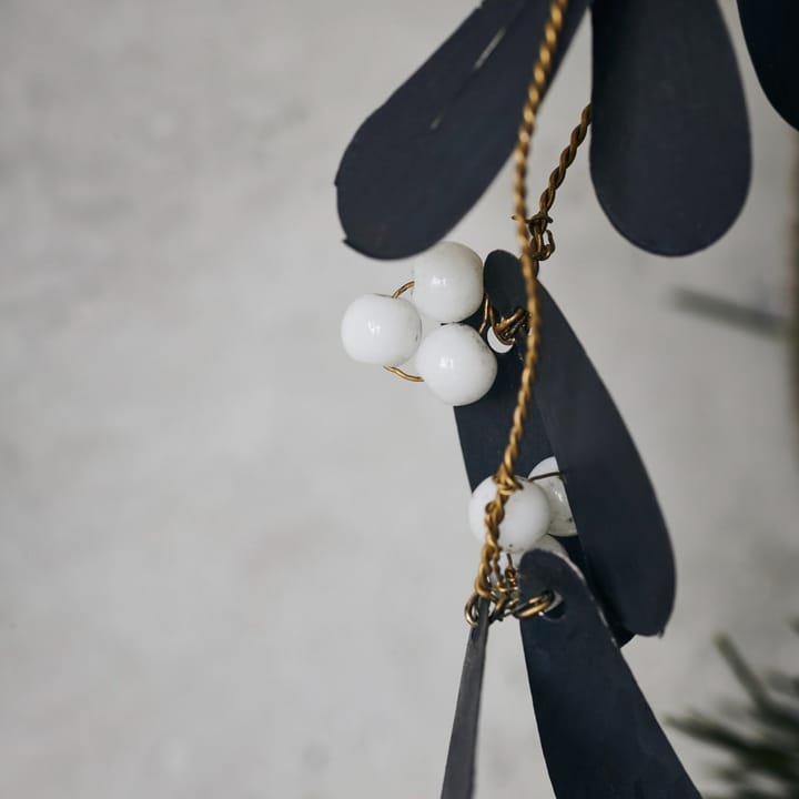 Decoración de Navidad Mistletoe pequeña, negro House Doctor