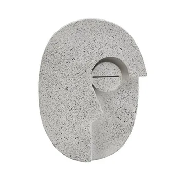 Decoración de pared Face 14 cm - gris - House Doctor