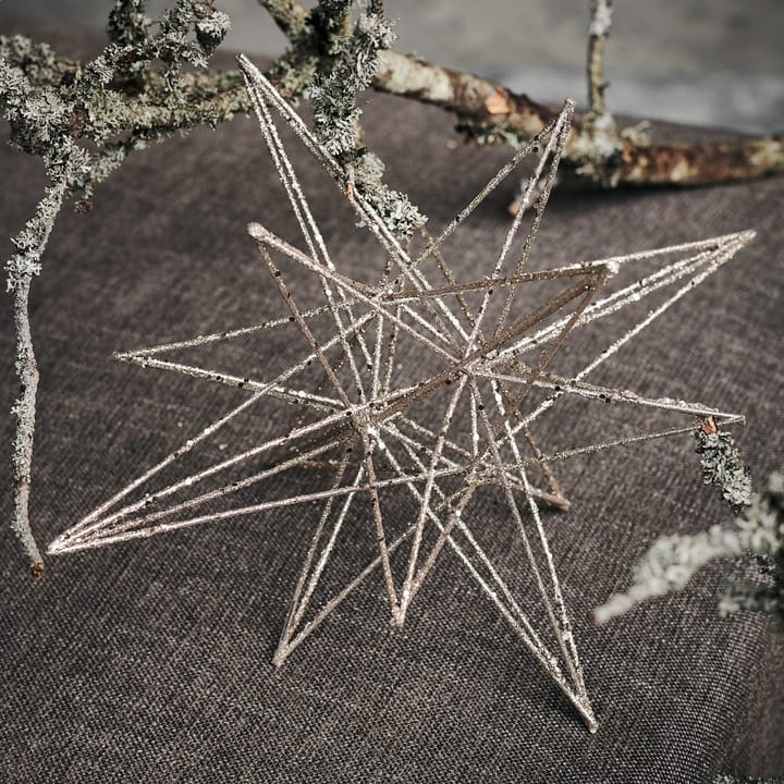 Decoración navideña Star 21x35 cm, Champagne House Doctor
