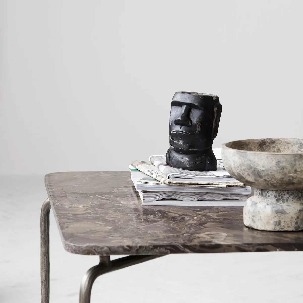 Escultura Wise 16 cm, negro House Doctor