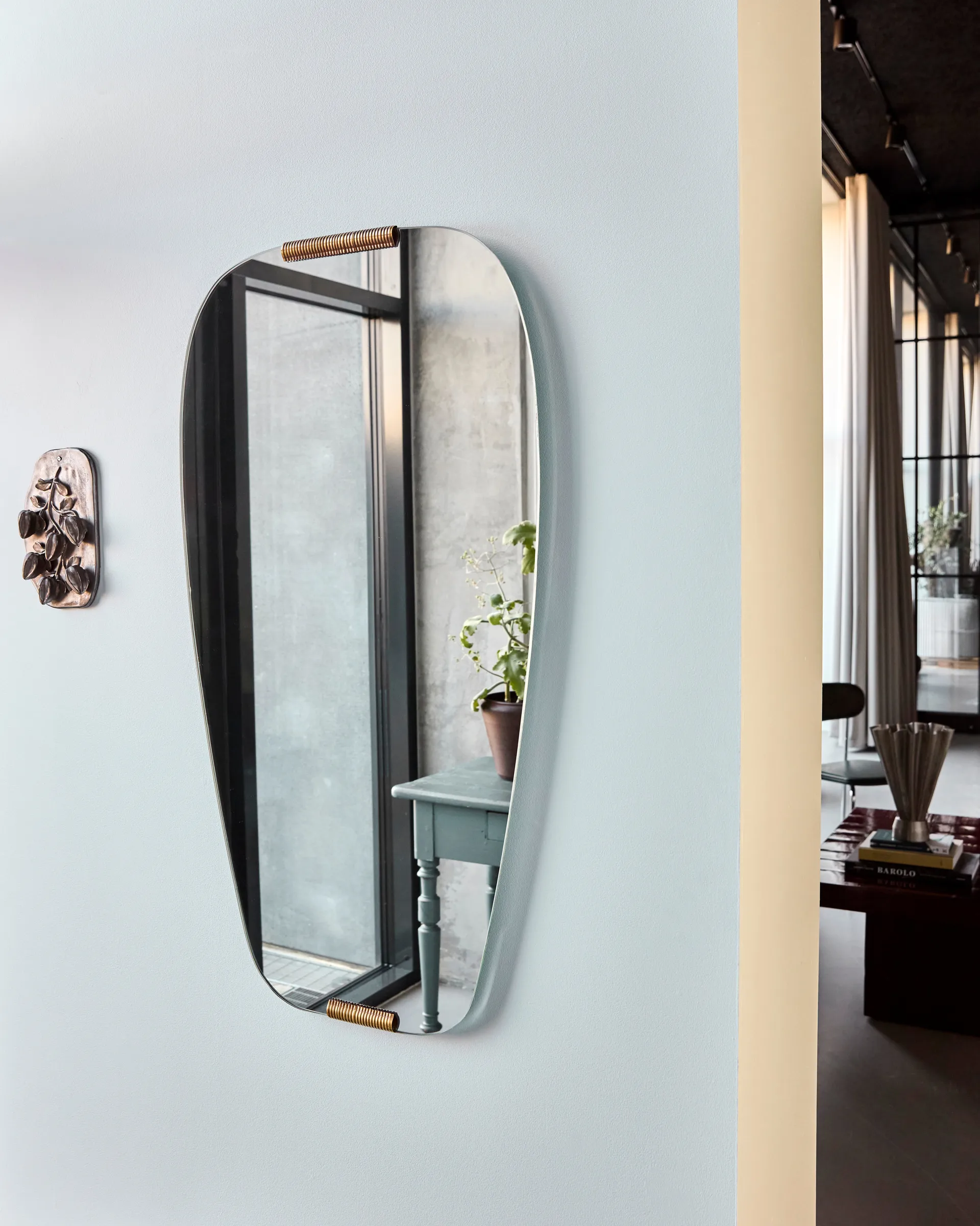 Espejo Clips 54,5x100 cm, Dorado House Doctor