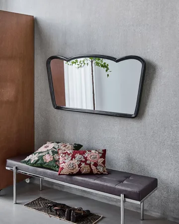 Espejo de pared Jamp - Negro, 127x65 cm - House Doctor