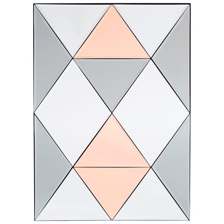 Espejo Rhomb 50x70 cm - blanco-gris-rosa - House Doctor