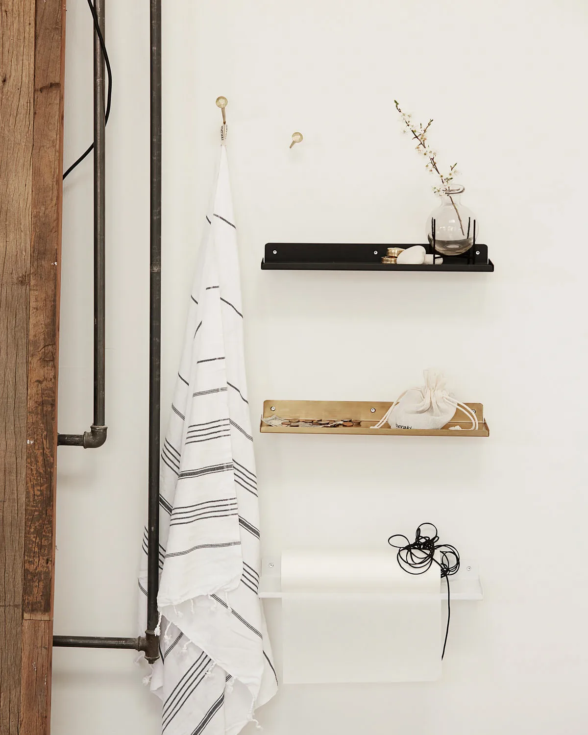 Estante Ledge 43 cm, blanco House Doctor