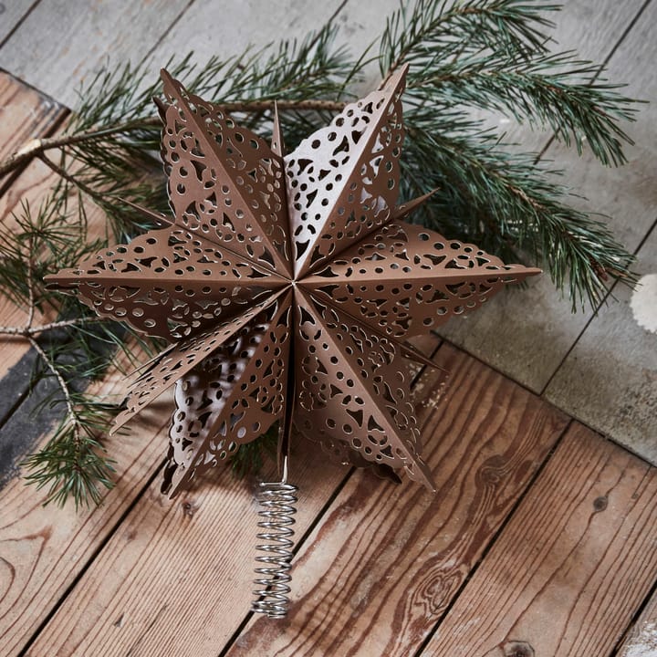 Estrella para árbol Clip Ø30 cm, Marrón House Doctor