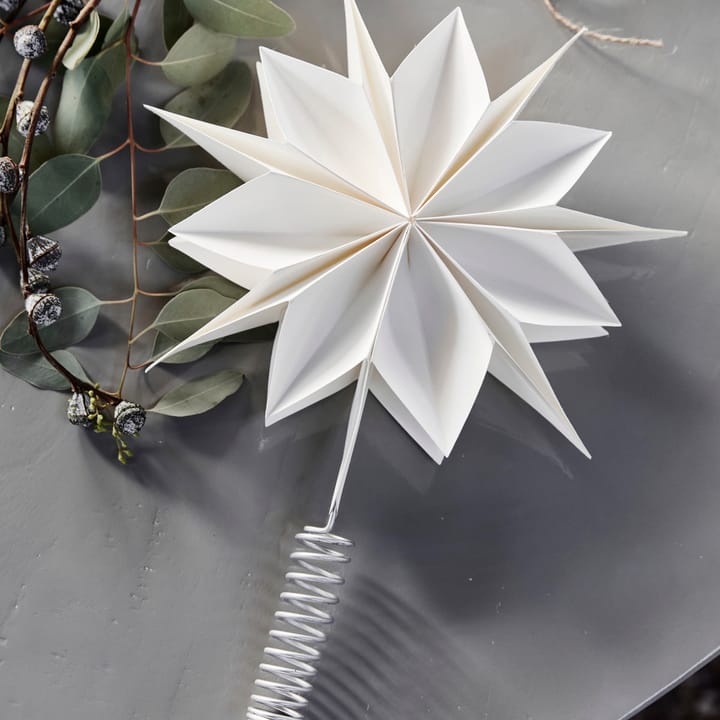 Estrella para árbol de navidad Capella Ø25 cm, Blanco House Doctor