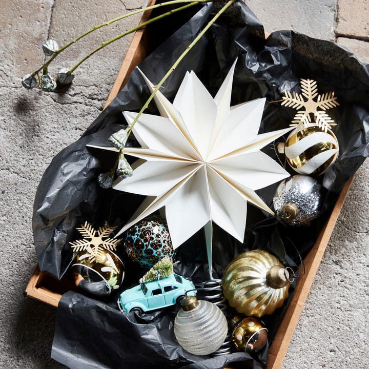 Estrella para árbol de navidad Capella Ø25 cm, Blanco House Doctor