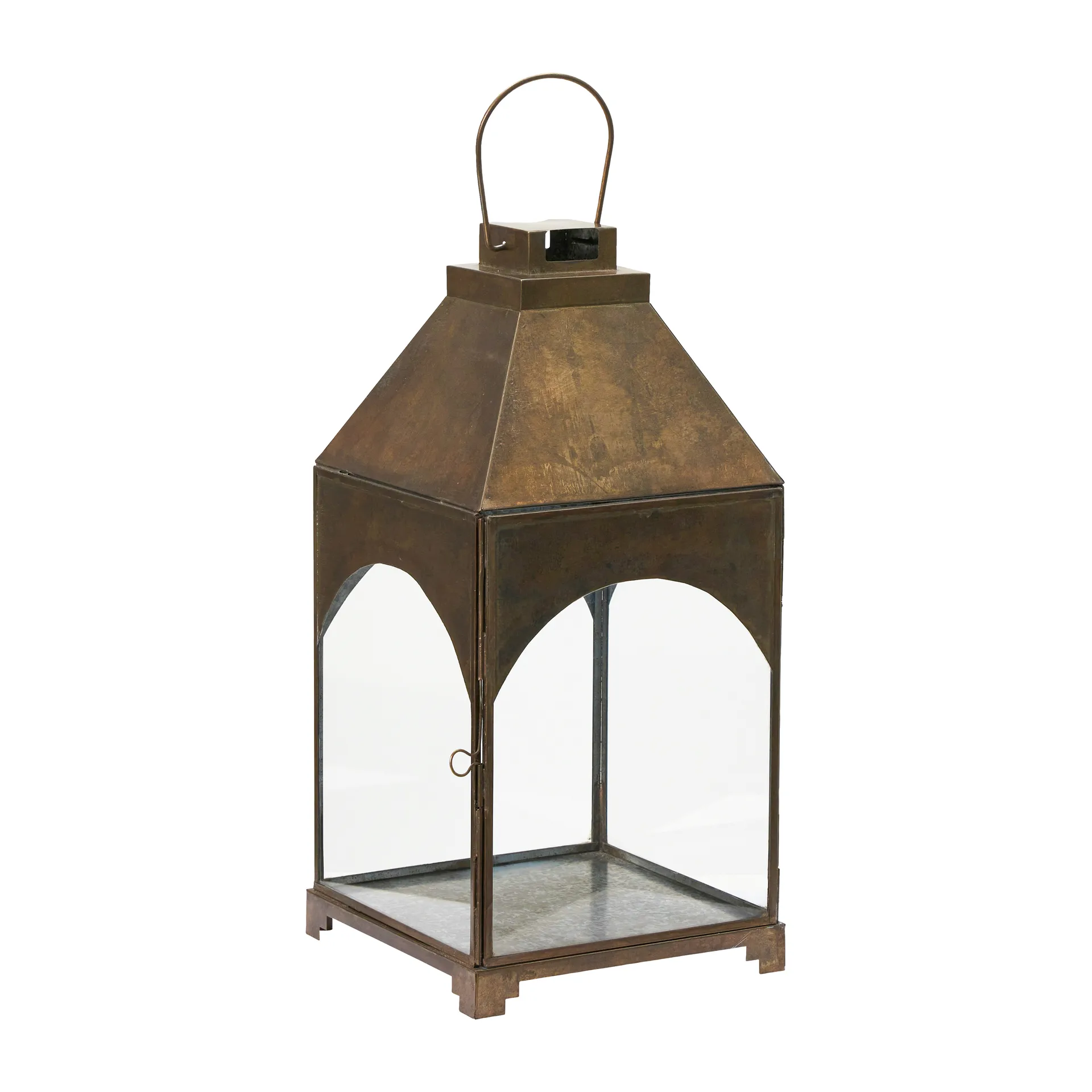 Farol para velas Arch latón antiguo, 38 cm House Doctor