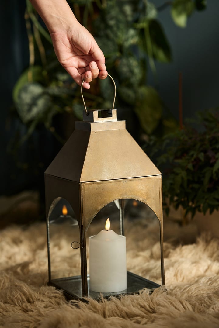 Farol para velas Arch latón antiguo, 38 cm House Doctor