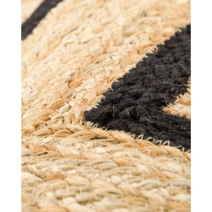 Felpudo Denta, Negro-natural, 60x90 cm House Doctor