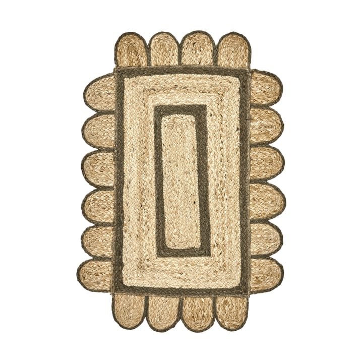 Felpudo Denta - Verde-natural, 60x90 cm - House Doctor