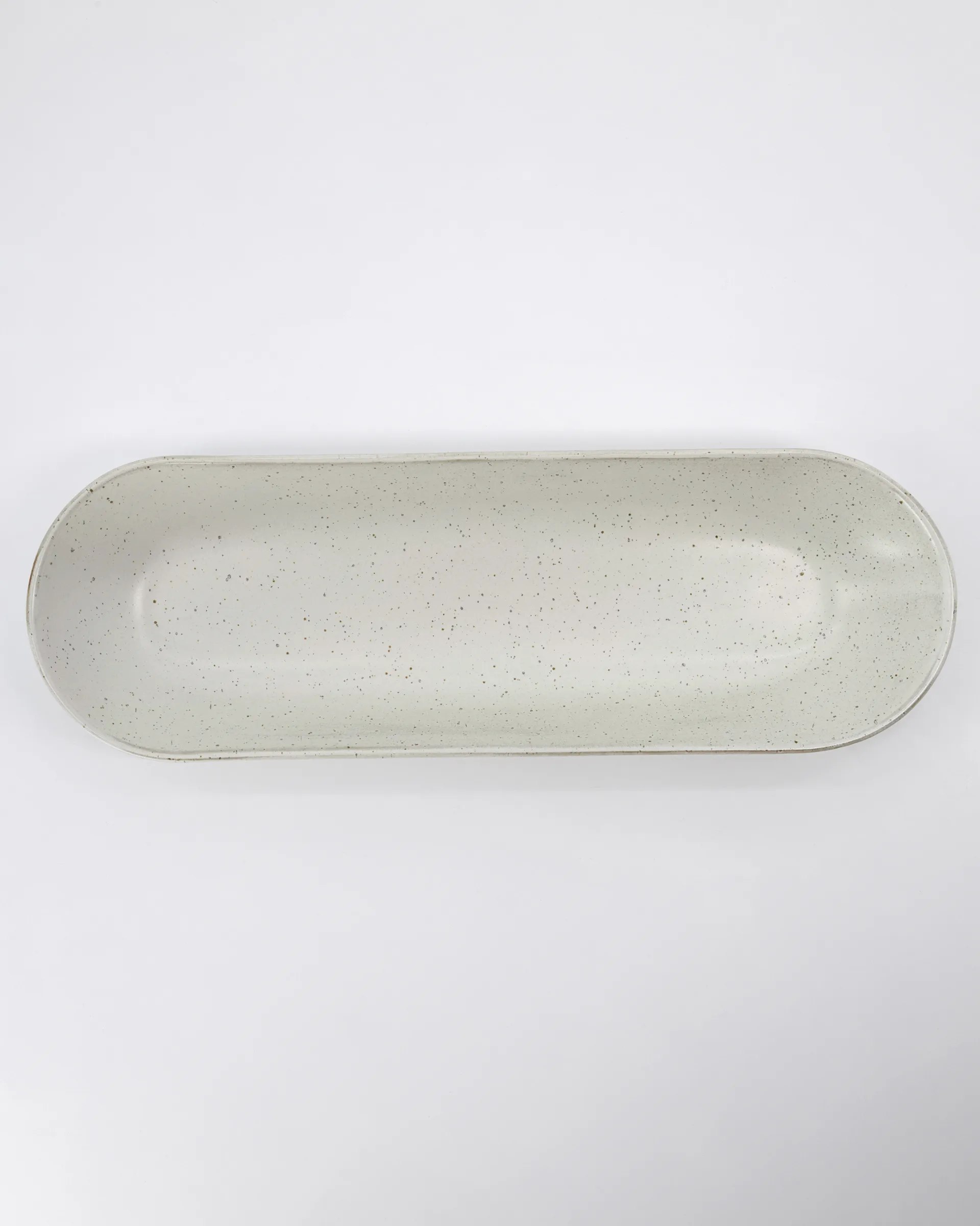 Fuente de servir Pion 12x35 cm, gris-blanco House Doctor