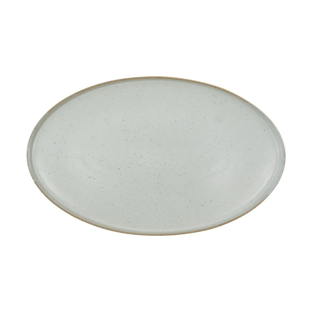 Fuente de servir Pion 19,6x31 cm, Gris-blanco House Doctor