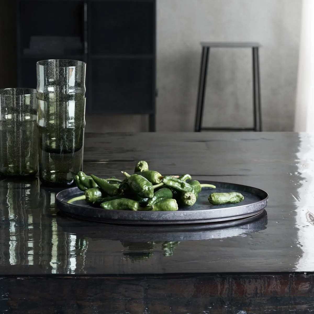 Fuente de servir Pion 19,6x31 cm, Negro-marrón House Doctor