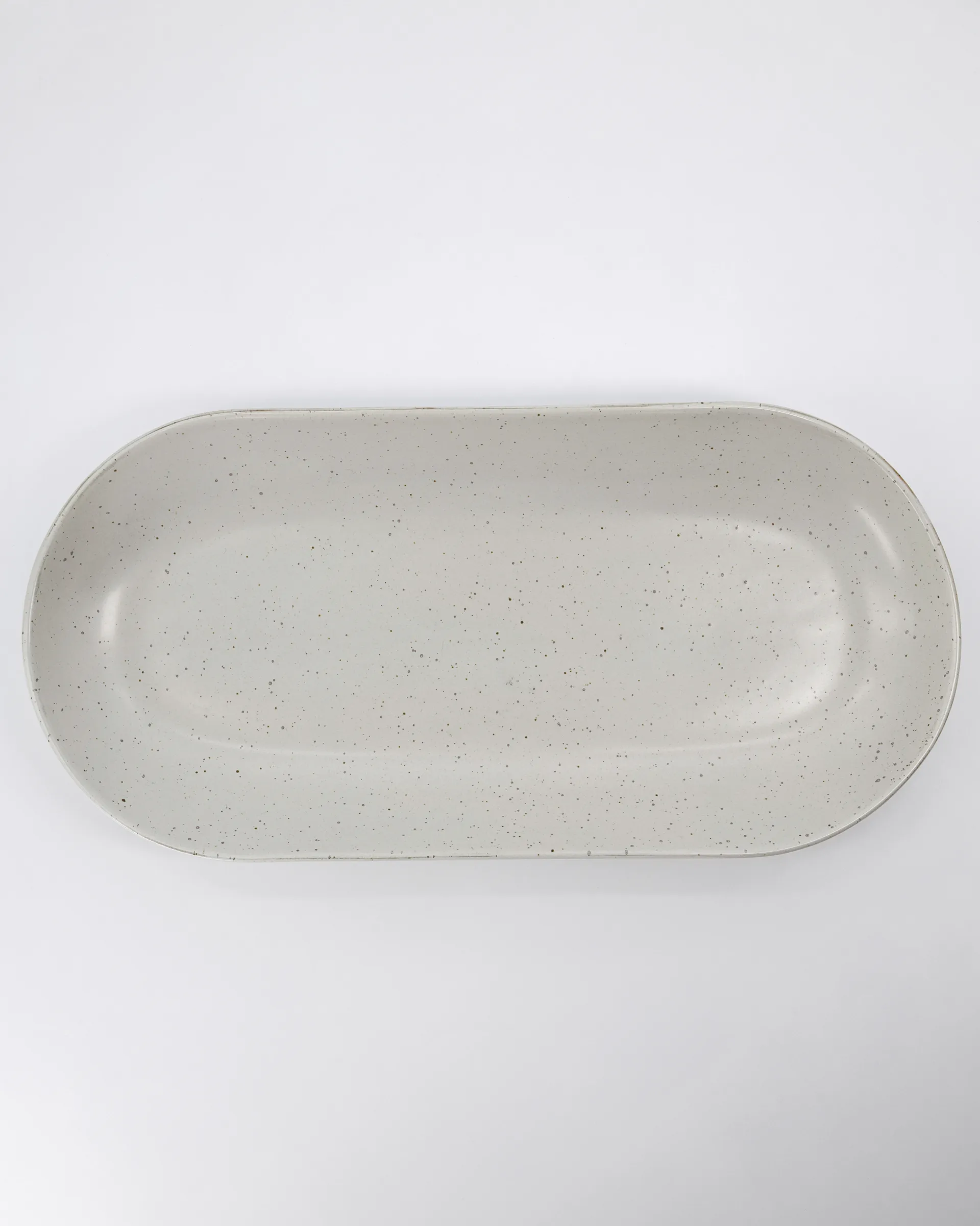 Fuente de servir Pion 19x38 cm, gris-blanco House Doctor