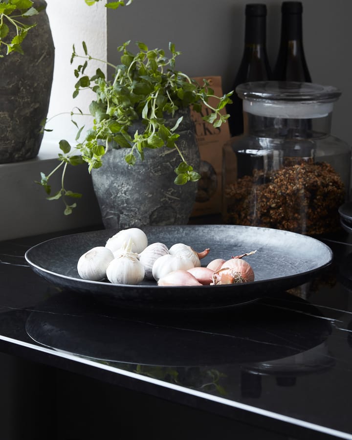 Fuente de servir Pion Ø36 cm, negro-marrón House Doctor