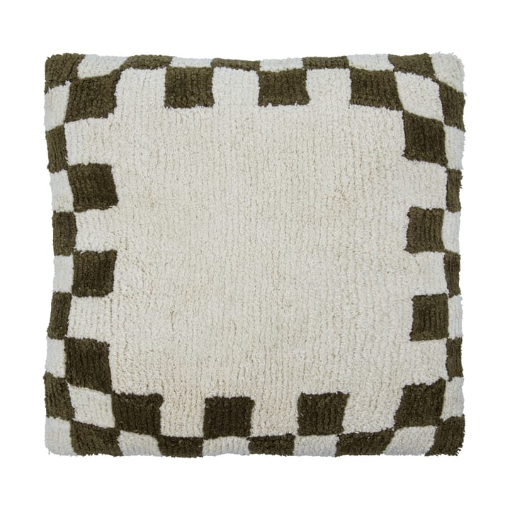 Funda de cojín Chess - Verde–blanco roto, 50x50 cm - House Doctor