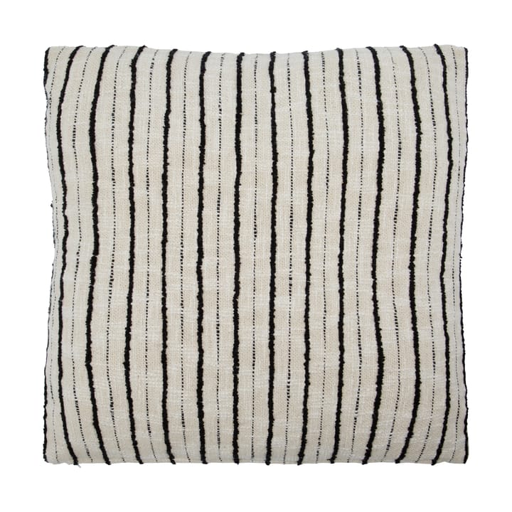 Funda de cojín Lines 50x50 cm - Negro-blanco roto - House Doctor