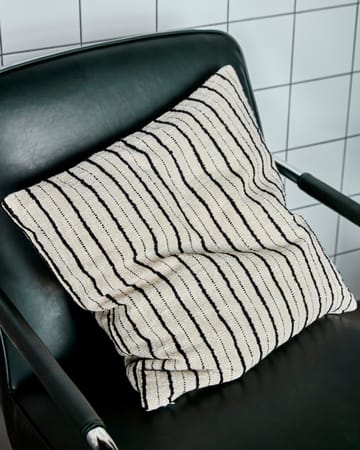 Funda de cojín Lines 50x50 cm - Negro-blanco roto - House Doctor
