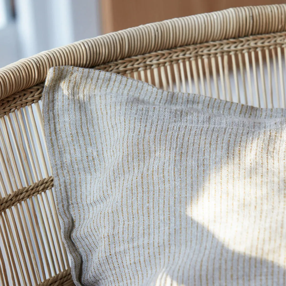 Funda de cojín Streak 50x50 cm, Amarillo mostaza House Doctor