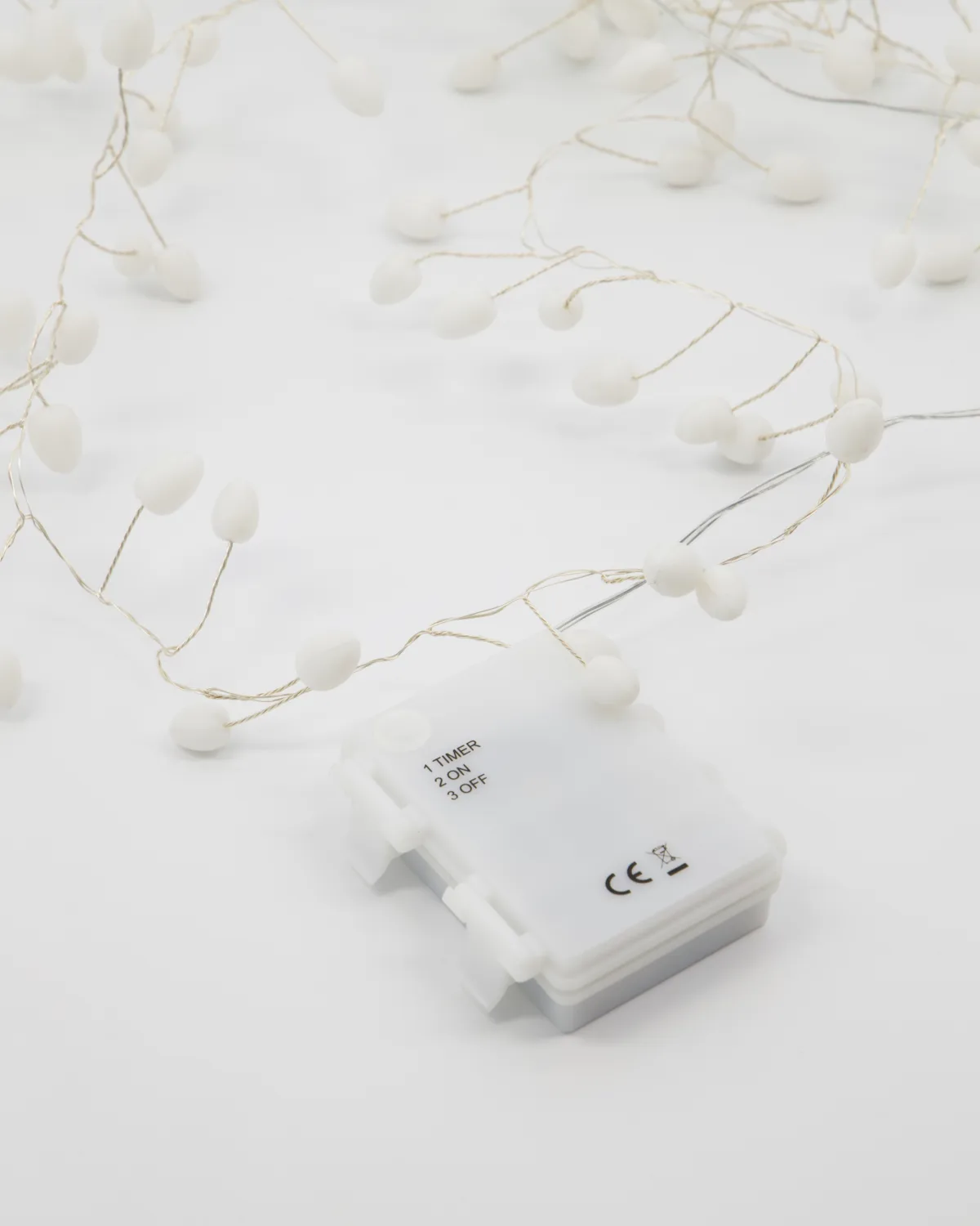 Guirnalda de luces Cher 250 cm, Blanco-plata House Doctor