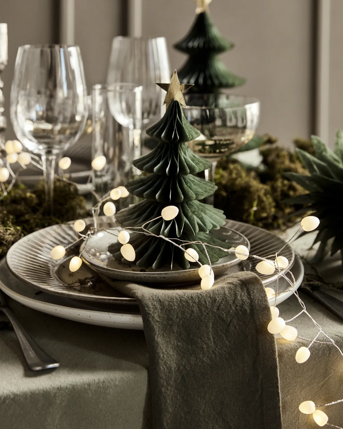 Guirnalda de luces Cher 250 cm, Blanco-plata House Doctor