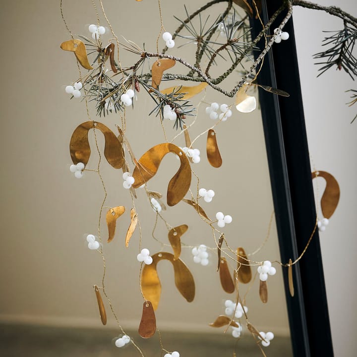 Guirnalda Mistletoe 2,5 m, latón antiguo House Doctor