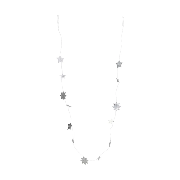 Guirnalda Stars - Acabado en plata, 200 cm - House Doctor