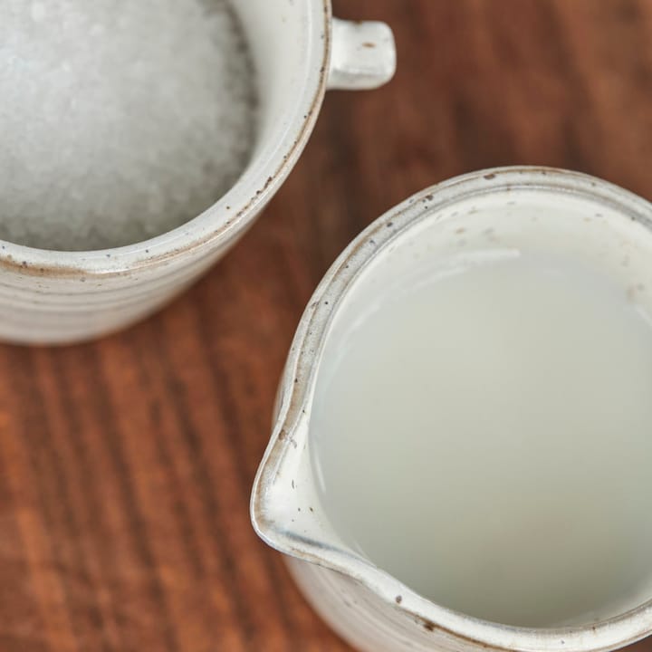 Jarra de leche y azucarero Pion, Gris-blanco House Doctor