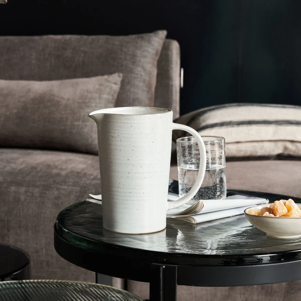 Jarra Pion 1,5 l, Gris-blanco House Doctor