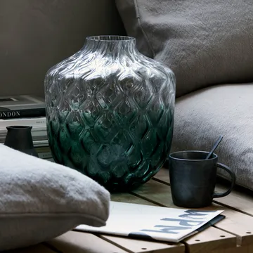 Jarrón Art Deco 31 cm - verde - House Doctor