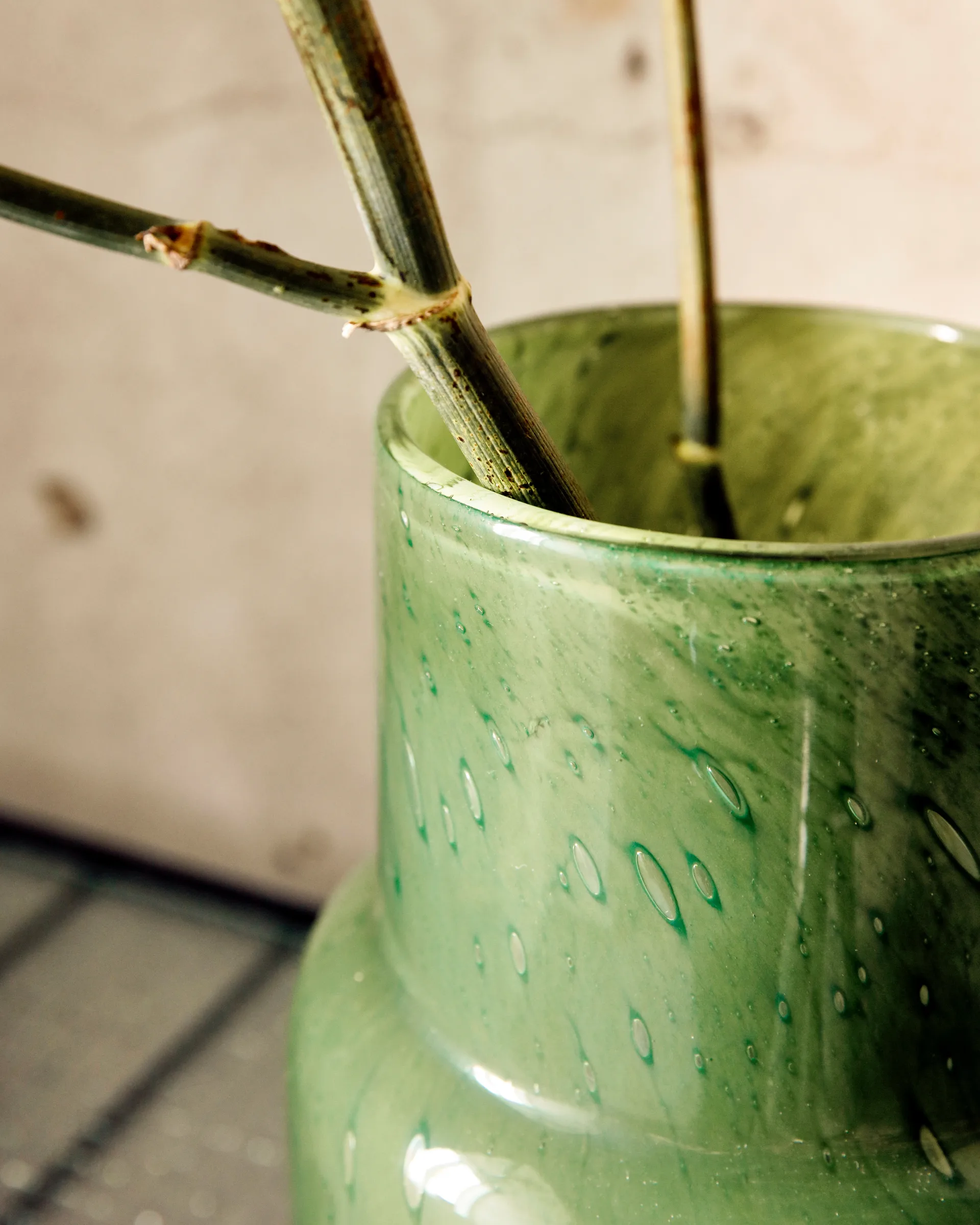 Jarrón Bole Ø17,5 cm, Verde oscuro House Doctor