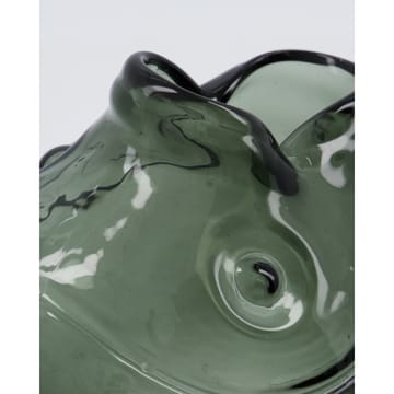 Jarrón Fish 17,5 cm - Gris ahumado - House Doctor