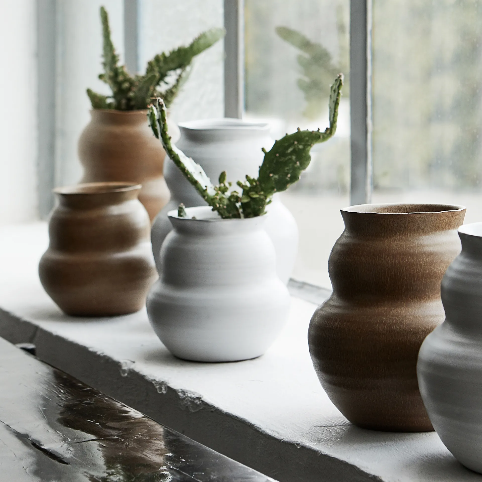 Jarrón Juno 15 cm, blanco House Doctor