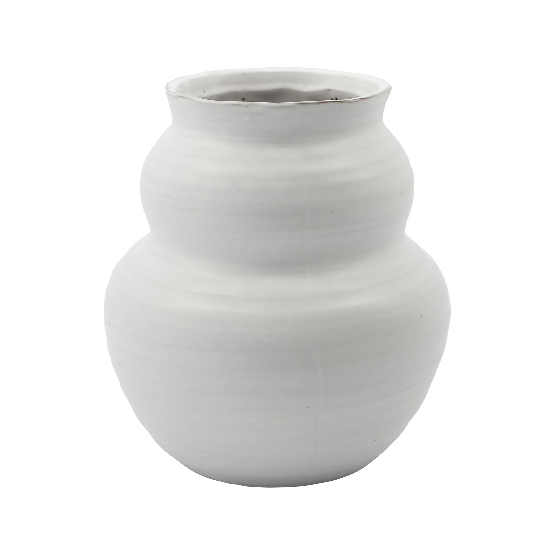 Jarrón Juno 19 cm, blanco House Doctor