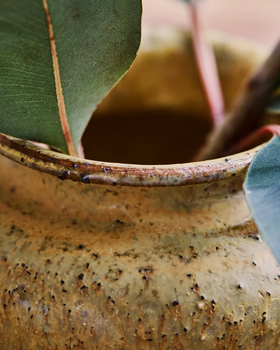 Jarrón Kolo, Mostaza, 8,5 cm House Doctor