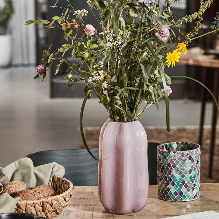 Jarrón Nixi Ø12,5 cm, Rosa House Doctor