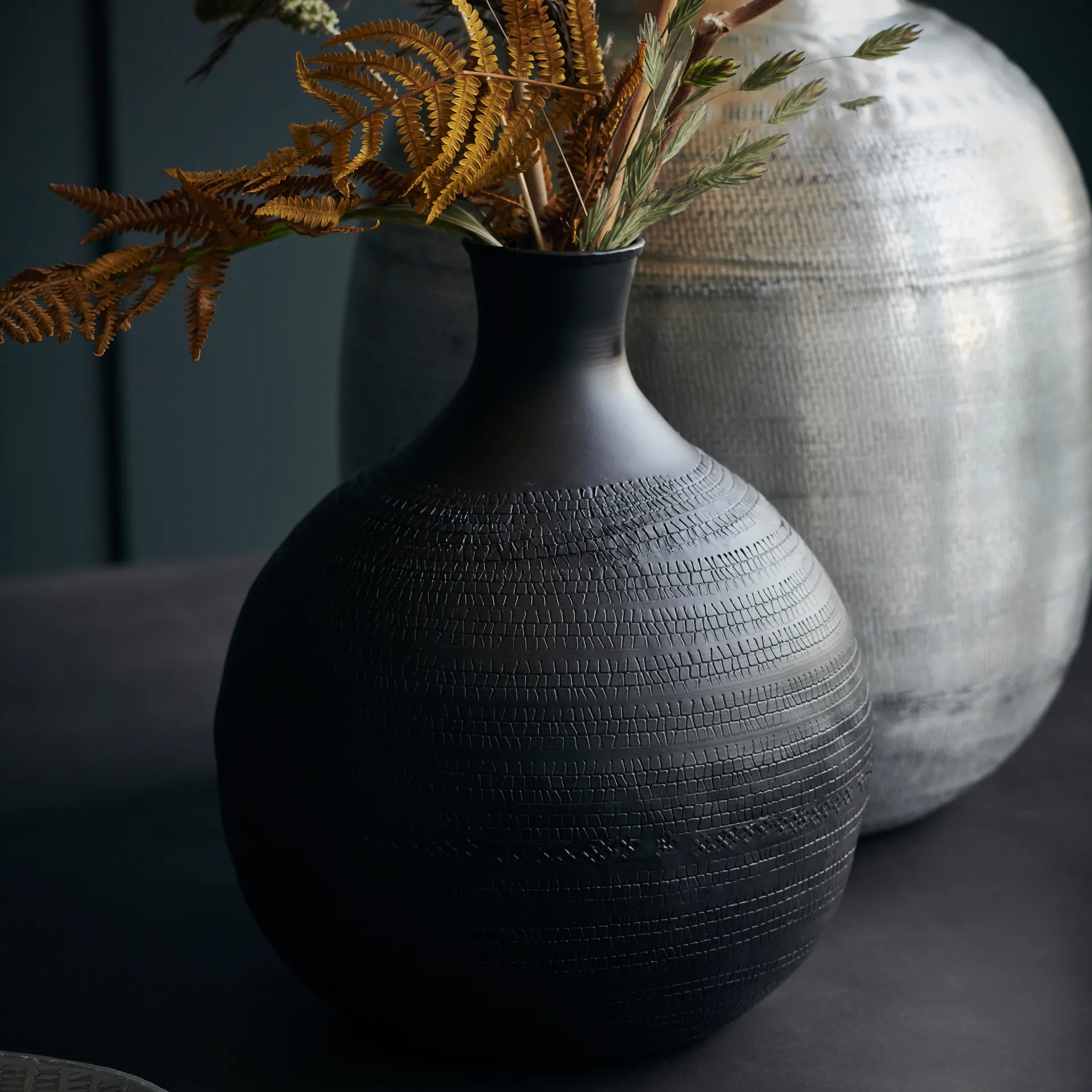 Jarrón Reena 25 cm, marrón House Doctor