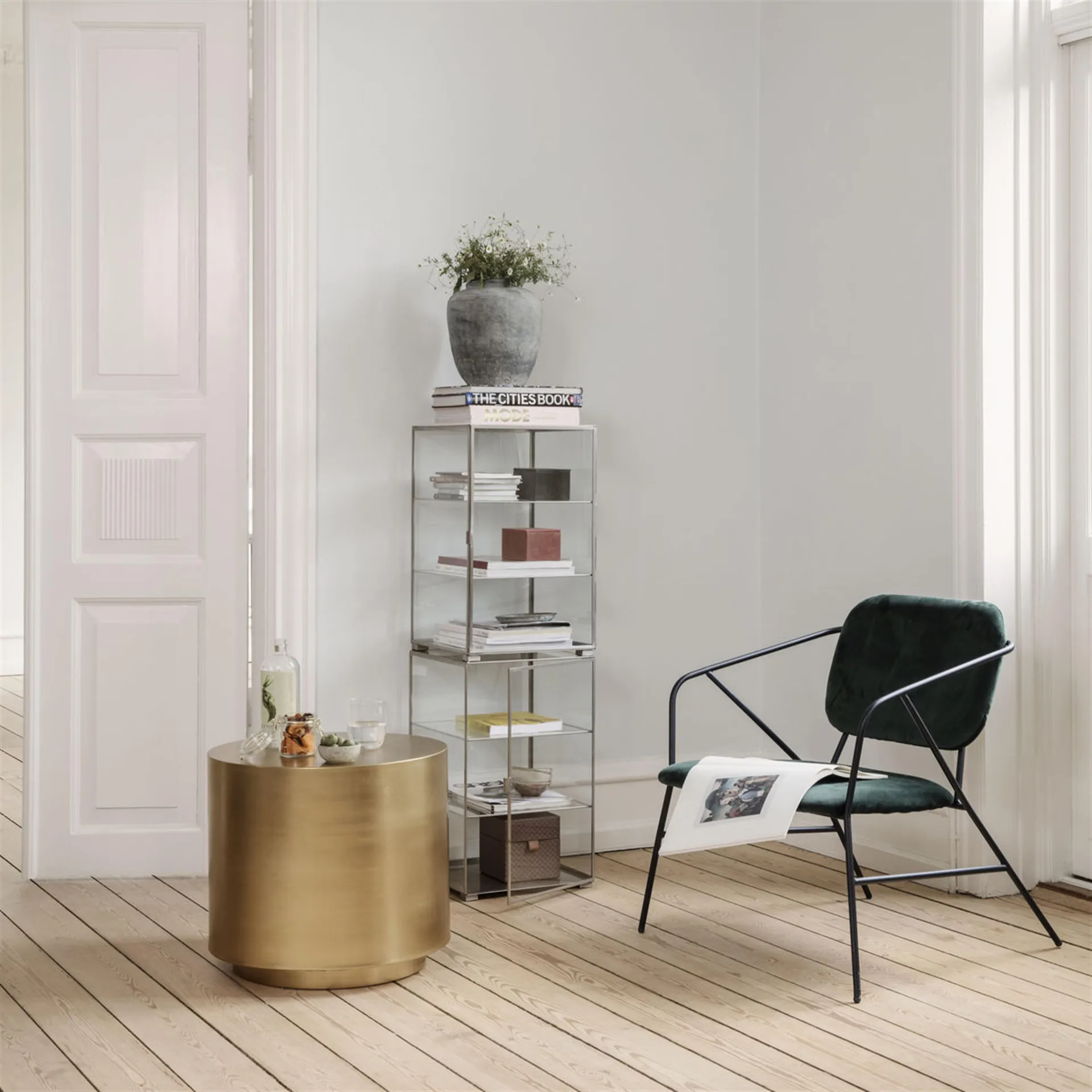 Jarrón Rustik hormigón, 27 cm House Doctor