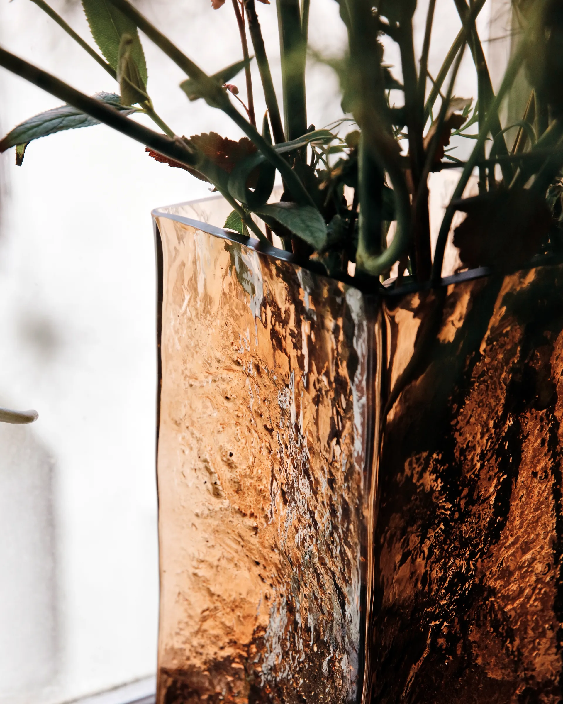 Jarrón Square 16x30 cm, Amber House Doctor